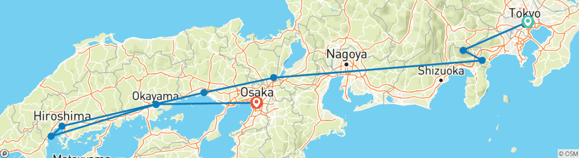 Imagen de un mapa que muestra la ruta del circuito