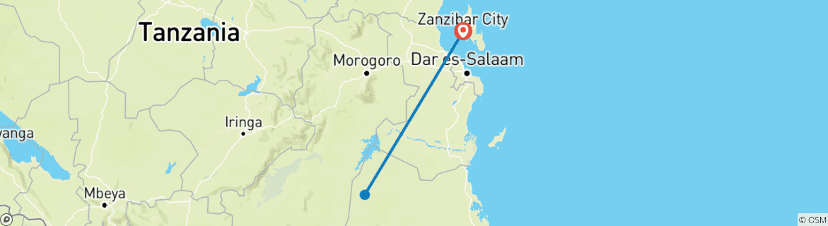 Image d'une carte montrant l'itinéraire du circuit