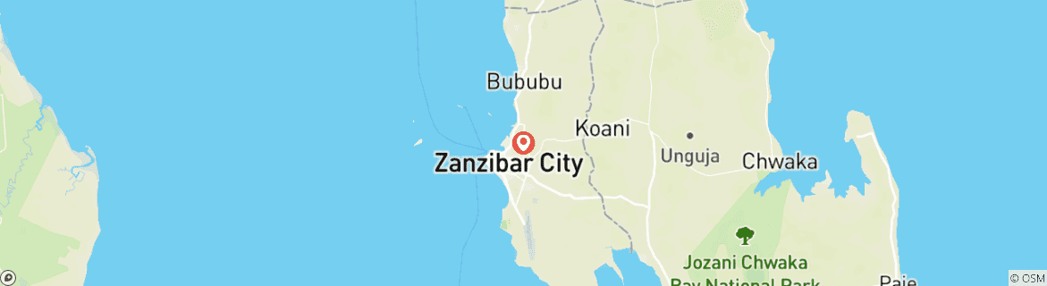 Map of Zanzibar Diving Holiday