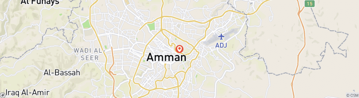 Karte von Jordanien Familienabenteuer