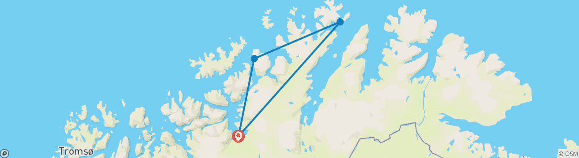 Karte von Norwegen Bucketlist: Summer Roadtrip zum Nordkap!