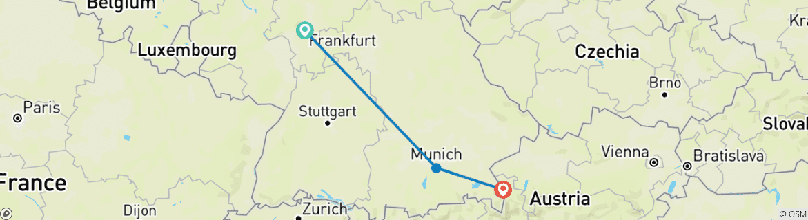 Imagen de un mapa que muestra la ruta del circuito