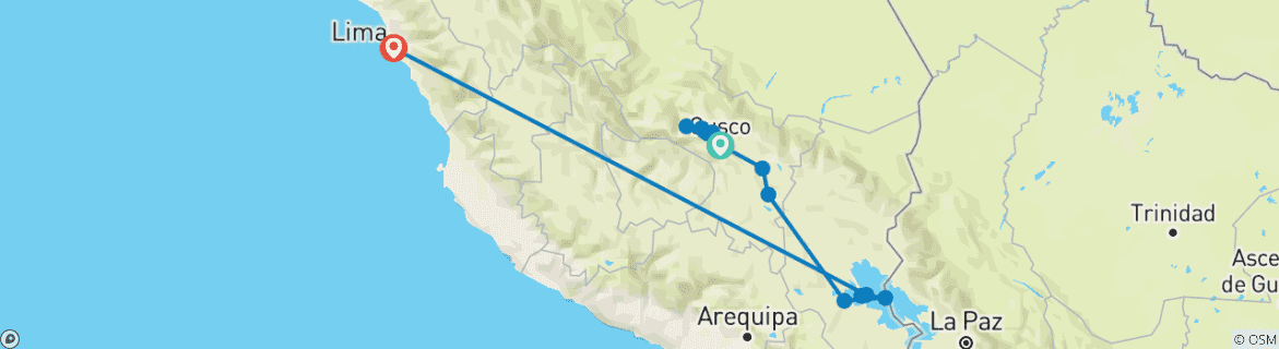 Map of Andean Getaway