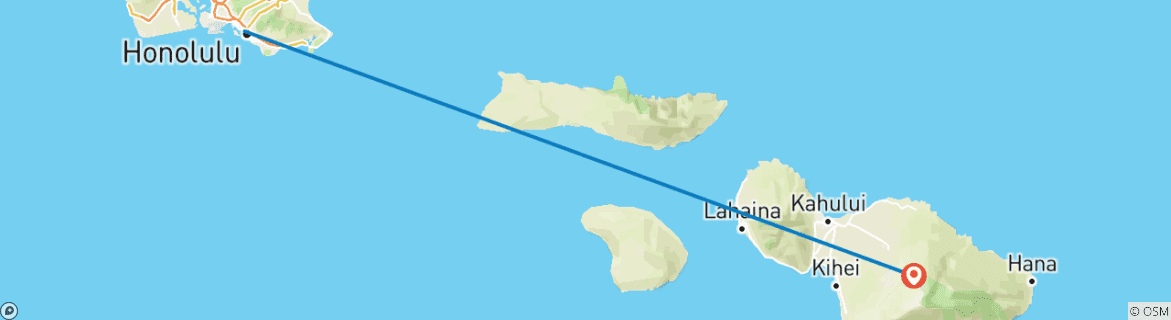 Image d'une carte montrant l'itinéraire du circuit