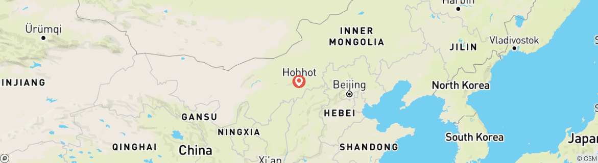 Karte von Innere Mongolei 5 Tage