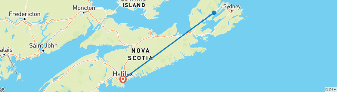 Map of Discover Nova Scotia