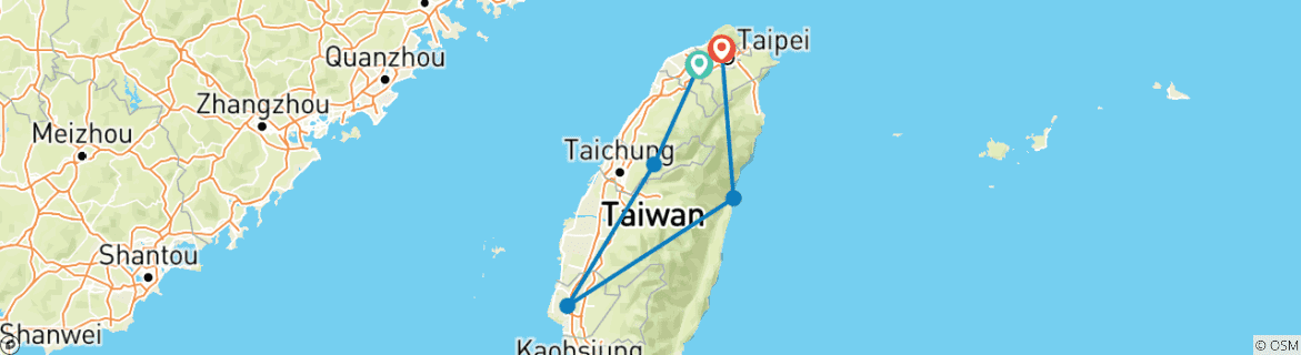 Map of Taiwan Bucketlist: Railway Rides & Hidden Gems