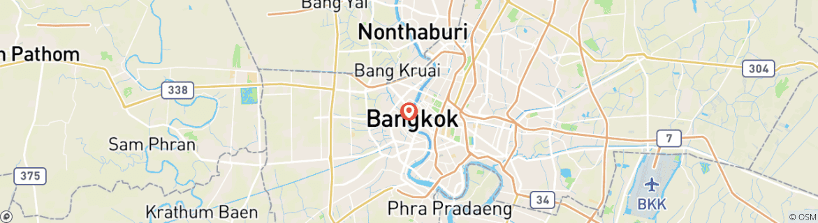 Map of Thailand: Bangkok 3 days