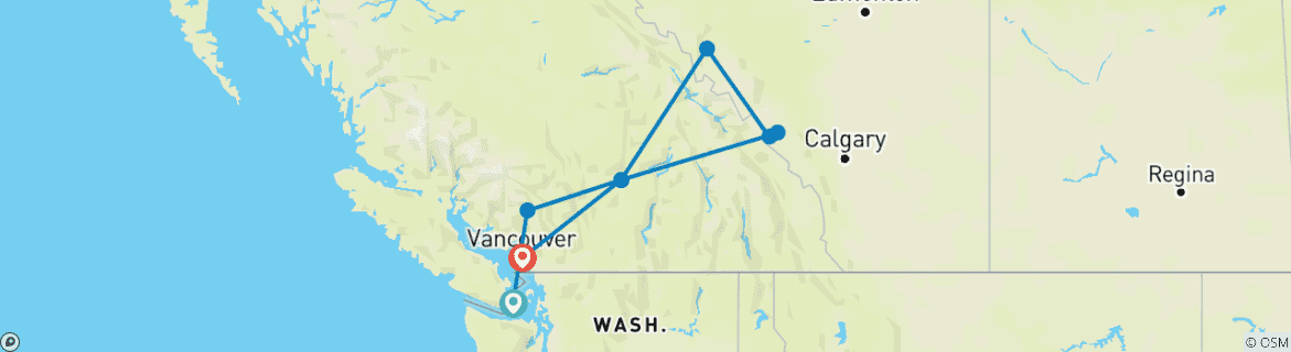 Map of Rockies Grandeur