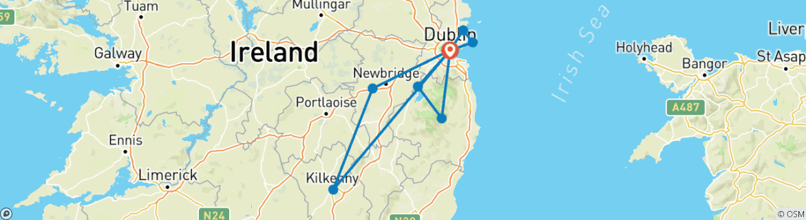 Map of Dublin Daytripper - 6 Days/5 Nights