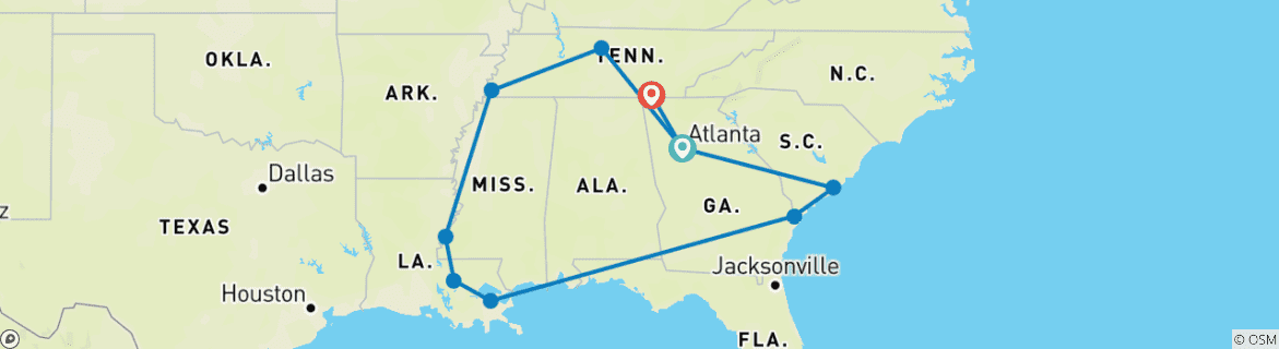 Map of Sounding Sud States