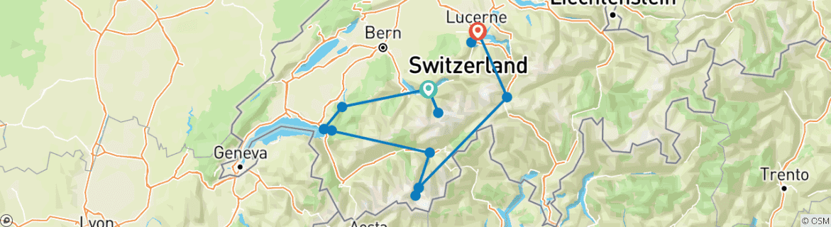 Imagen de un mapa que muestra la ruta del circuito