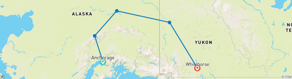 Carte du circuit Points forts du Nord