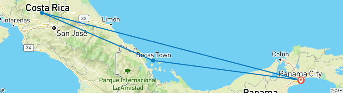 Map of Caribbean island dreams: Bocas del Toro