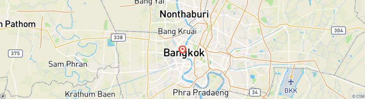 Map of Stopover program Bangkok