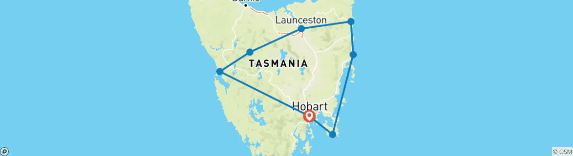 Map of Tasmania on your own