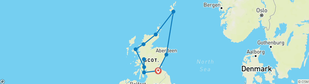 Map of Majestic Highlands and fascinating islands