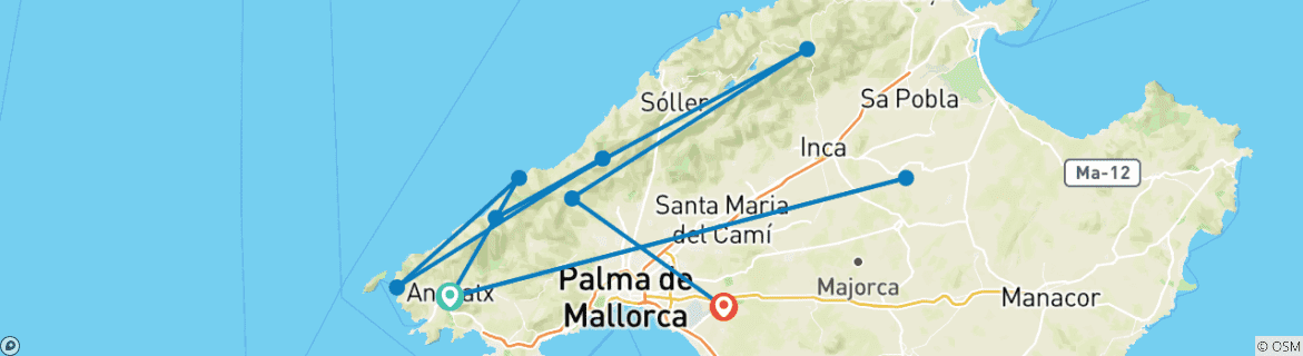 Map of Best of Mallorca Hiking