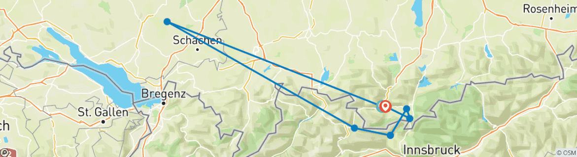 Map of Around the Zugspitze