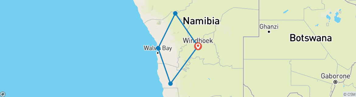 Map of Magical Namibia