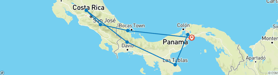 Map of Best of Panama