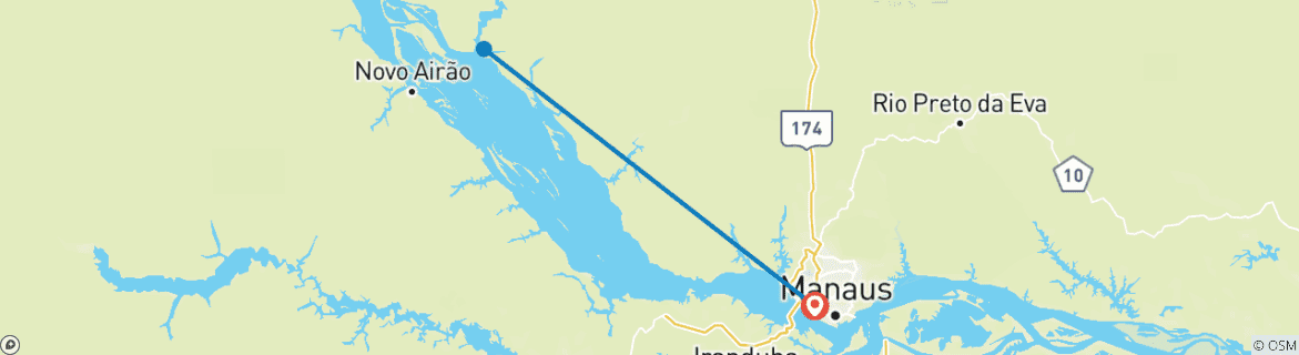 Map of Anavilhanas Lodge - 2 nights