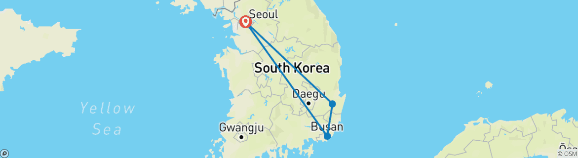 Map of Discover South Korea