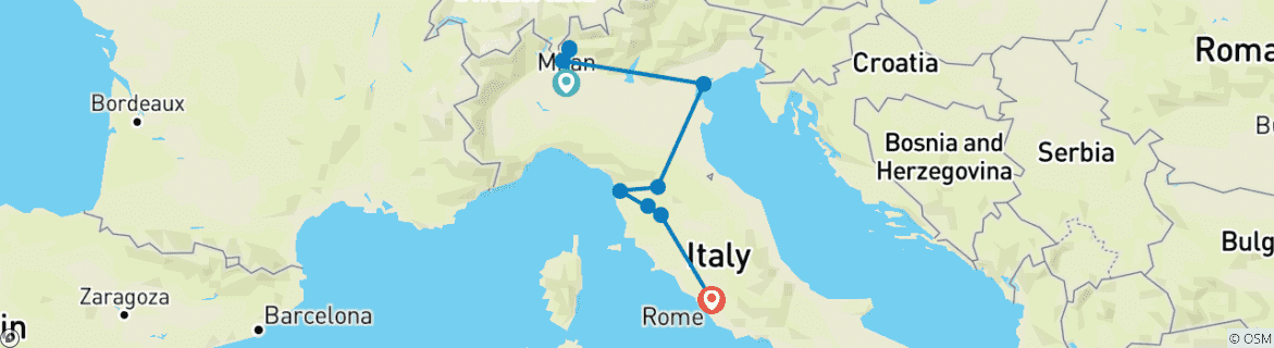 Imagen de un mapa que muestra la ruta del circuito