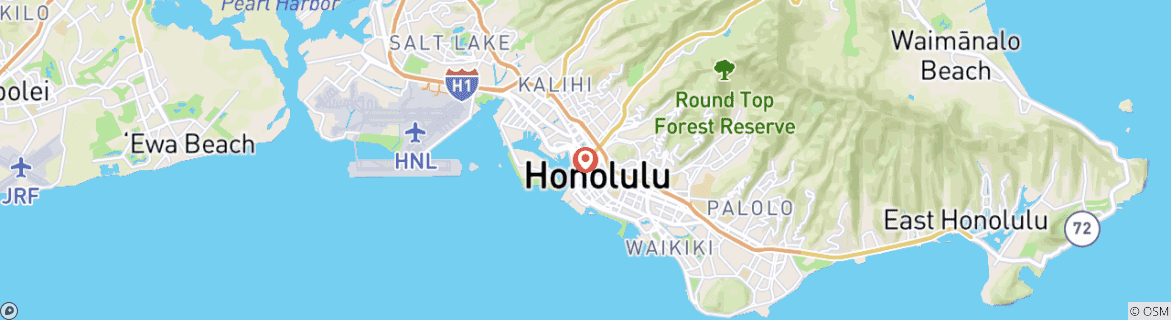 Mapa de Experiencia Hawaii de 4 días: Descubre Oahu (Bilingüe: Chino, Inglés)