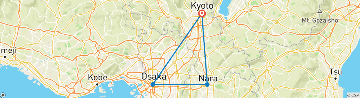 Imagen de un mapa que muestra la ruta del circuito