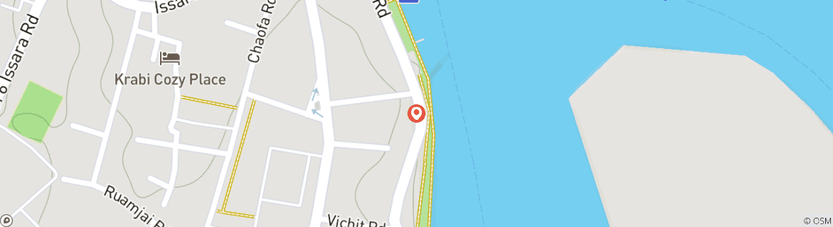 Carte du circuit 7 jours en Thaïlande : profitez des plus beaux sites de l'île de Krabi.