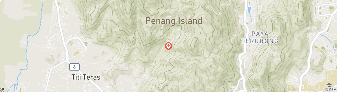 Map of 6 Days in Penang Including George Town Heritage , Penang Hill & Temple with amazing Leisure Tour Cycling At Balik Pulau then Round Island Discovery