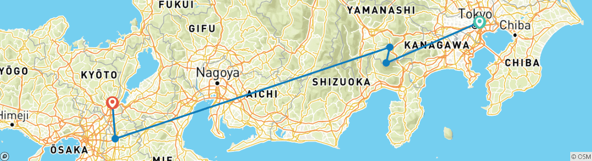 Imagen de un mapa que muestra la ruta del circuito