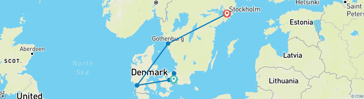 Imagen de un mapa que muestra la ruta del circuito