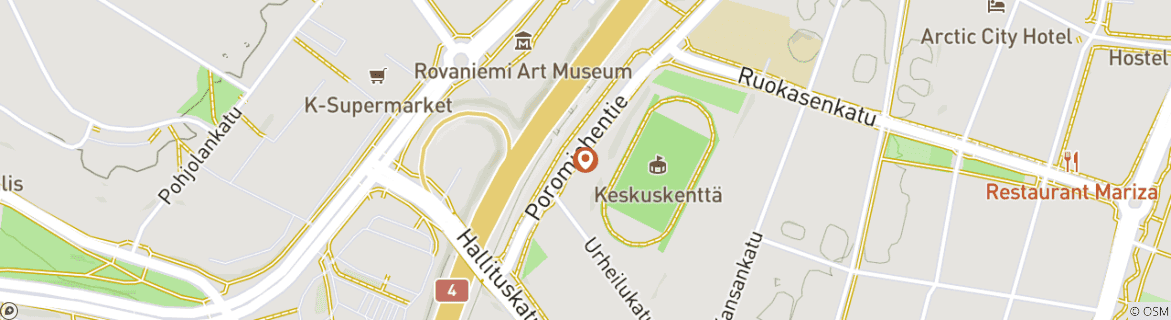 Karte von Finnland Rundreise - 5 Tage Aurora Borealis mit Glasiglu-Option