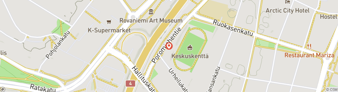 Karte von Finnland Rundreise - 5 Tage Aurora Borealis mit Glasiglu-Option