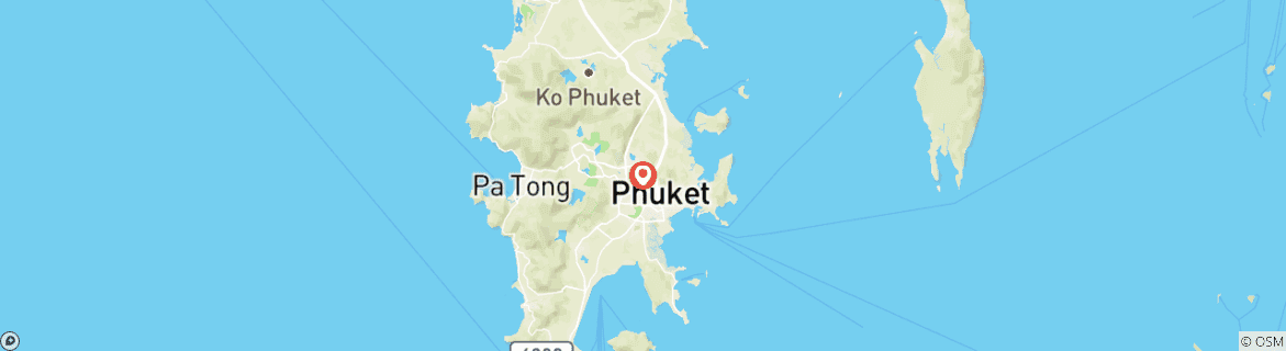 Carte du circuit 5 jours Festival Songkran de Phuket (guide et chauffeur privés）)