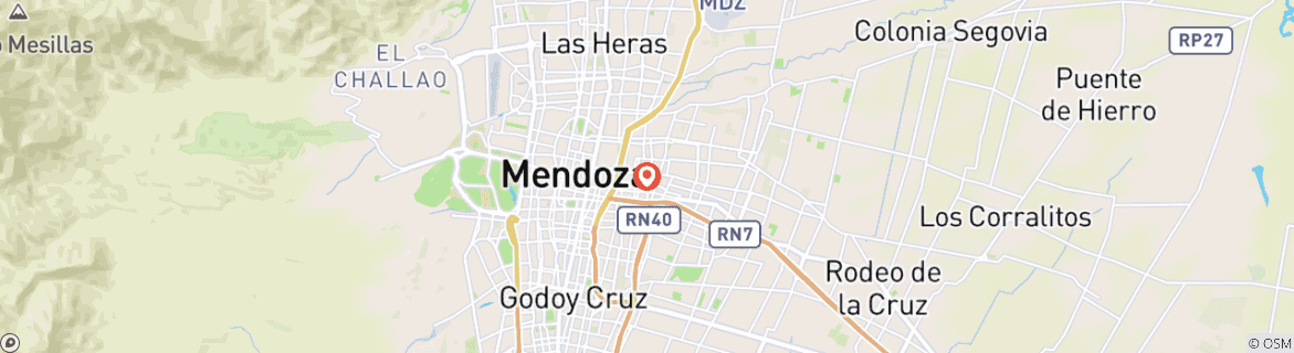 Mapa de Monte Penitentes (4.400 m) - Excursión panorámica de altura con vistas al Aconcagua