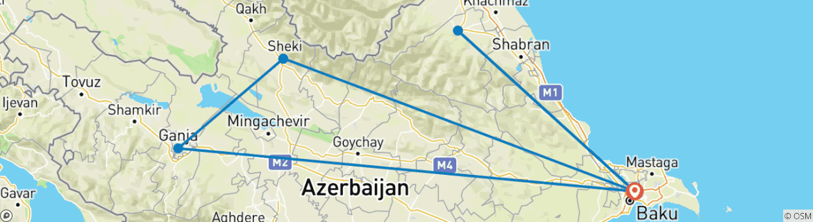 Imagen de un mapa que muestra la ruta del circuito