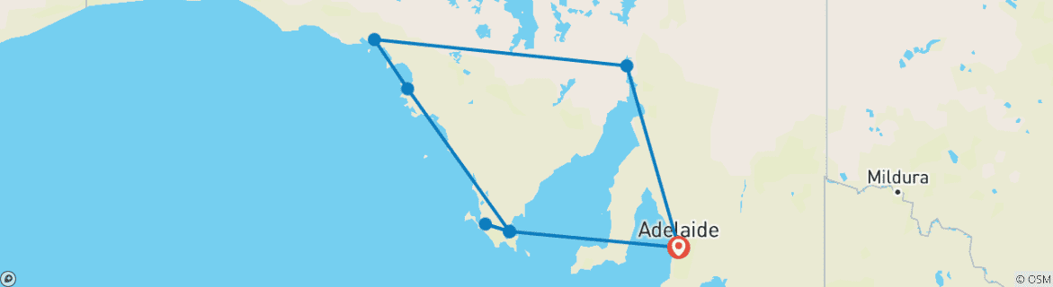 Map of South Australian Eyre Peninsula Escape (Base, 2026/2027, Best Buys, 7 Days)