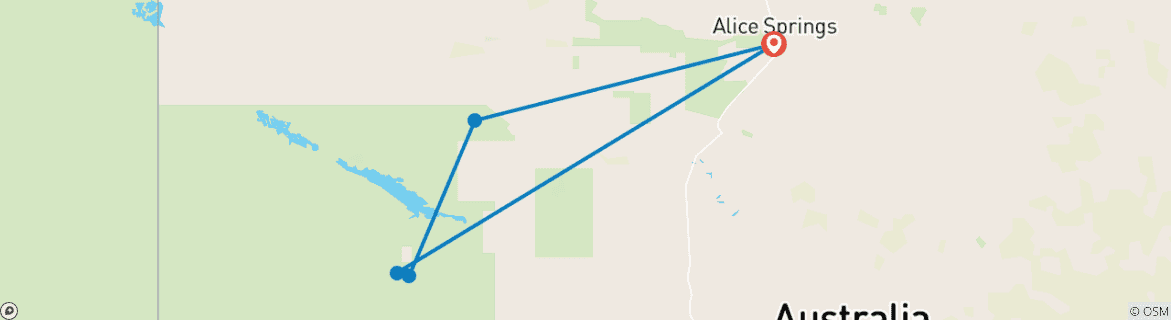 Map of Outback Contrasts (Base, 2026/2027, 6 Days)