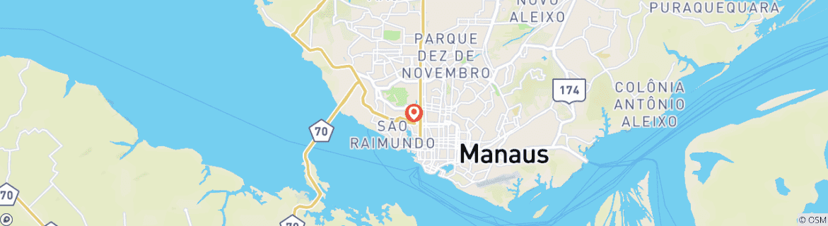 Mapa de Alójate en un albergue en el corazón de la selva amazónica brasileña