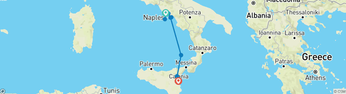 Imagen de un mapa que muestra la ruta del circuito
