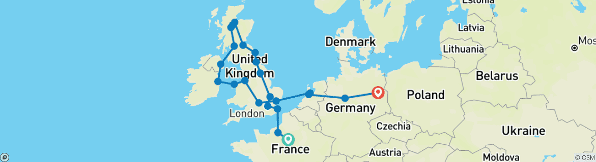 Map of Atlantic Ring and Berlin