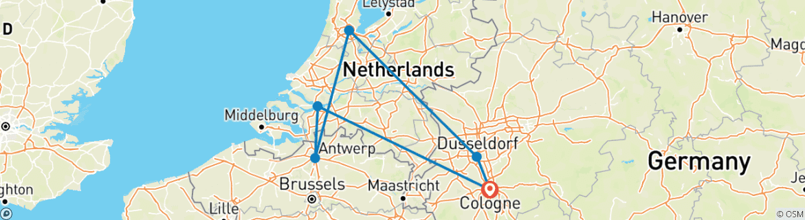 Map of Rhine Metropolises 2025