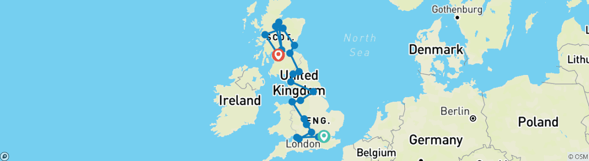Imagen de un mapa que muestra la ruta del circuito