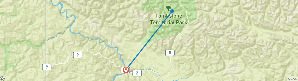 Mapa de Excursión de un día al Parque de Tombstone