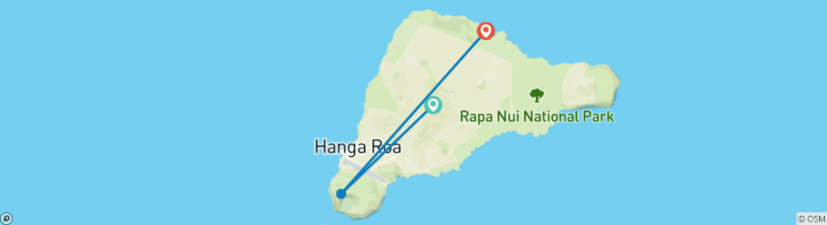 Map of Easter Island Unmissable - 5 days