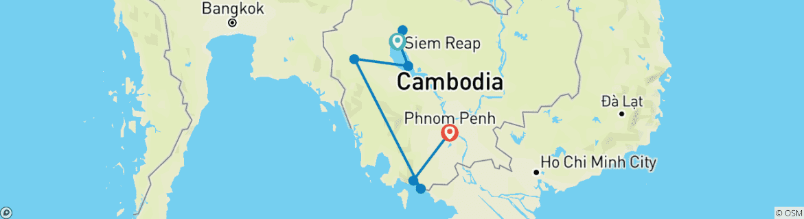 Map of Cambodia - Country and People