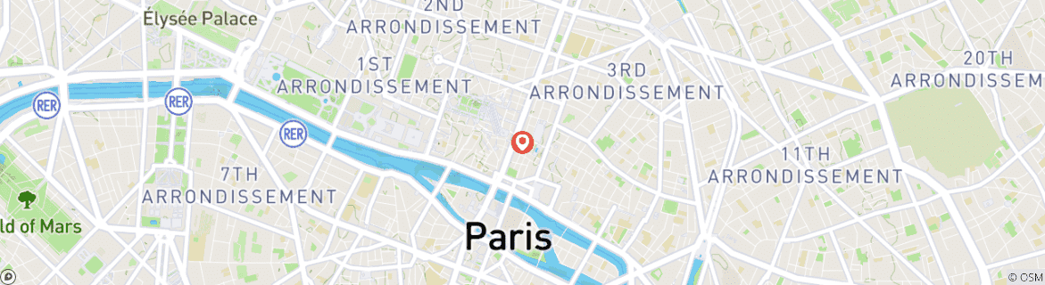 Map of Enchanting 6-Day Journey Through Paris With Disneyland and Palace of Versailles